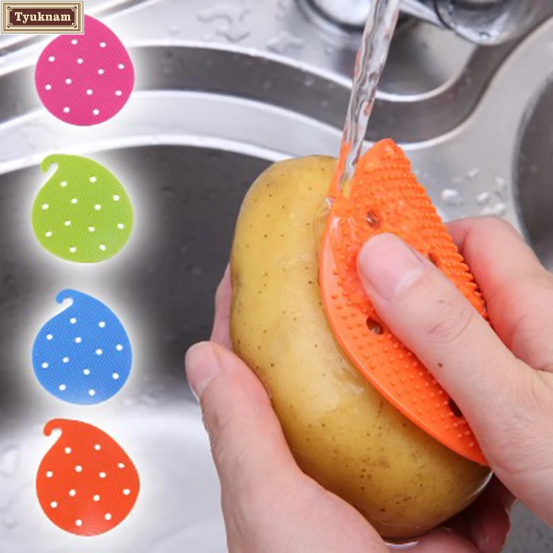 New Veggie Vegetable Scrubber Scrub Cleaning Brush Kitchen Cleaner