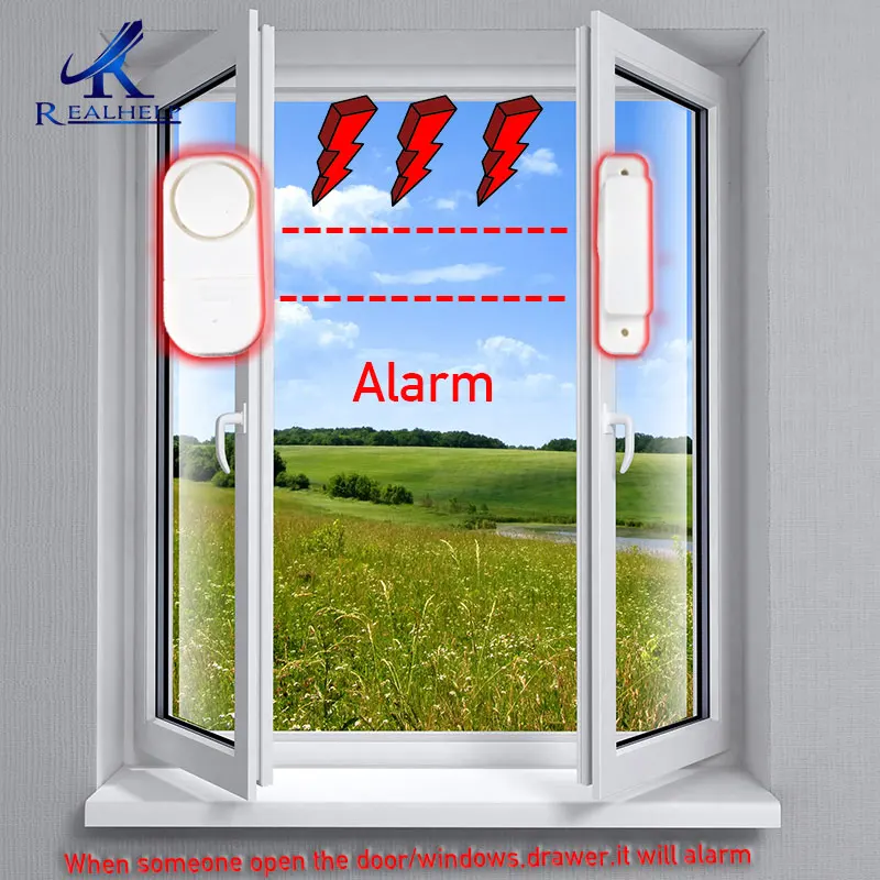 Сигнализация окон домашняя система безопасности беспроводная домашняя охранная сигнализация оконный датчик Alram дверной переключатель alram оконный дверной датчик