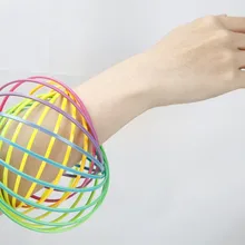 Пластиковое волшебное кольцо, кинетическая пружинная игрушка, торофлюс, детские игрушки, цветочные кольца, забавные уличные игры, Умная игрушка, Спиннер