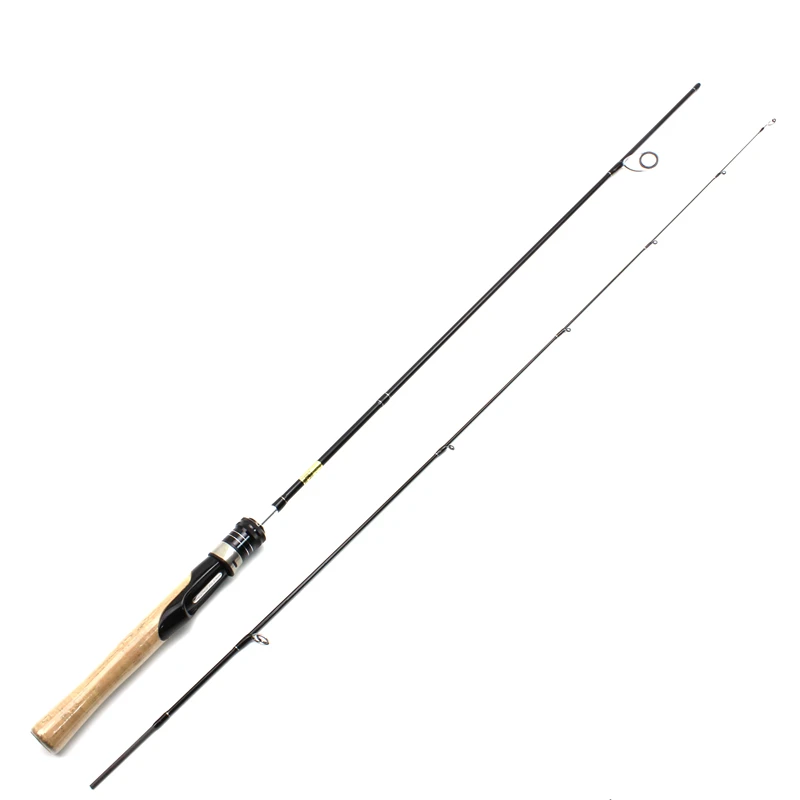 Ultra light ul spinning rod carbon Casting Fishing rod fishing wooden handle Lure Weight 1-7g line 1-5lb