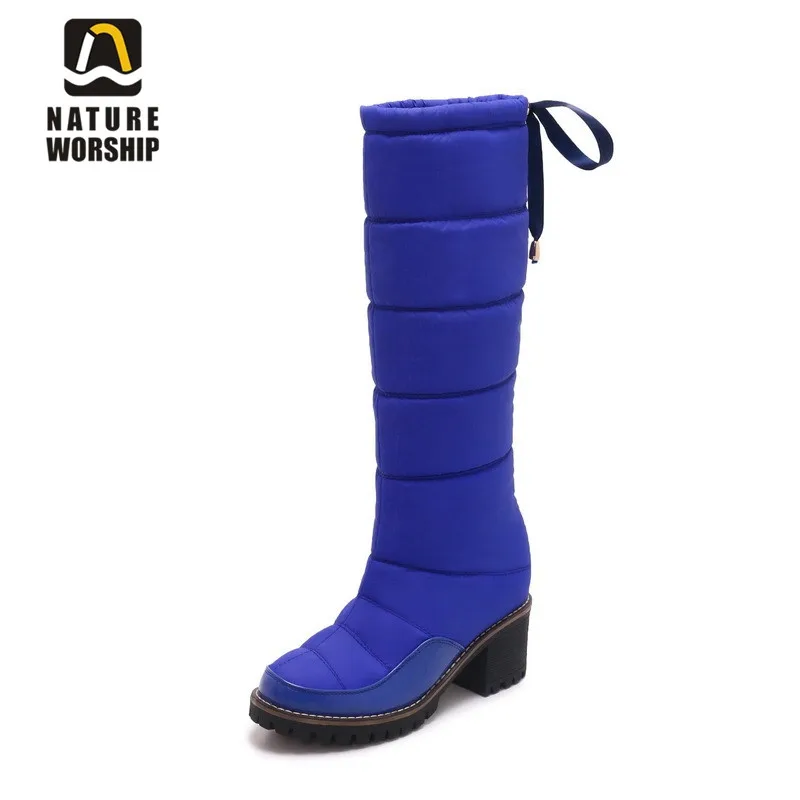 square chunky boots