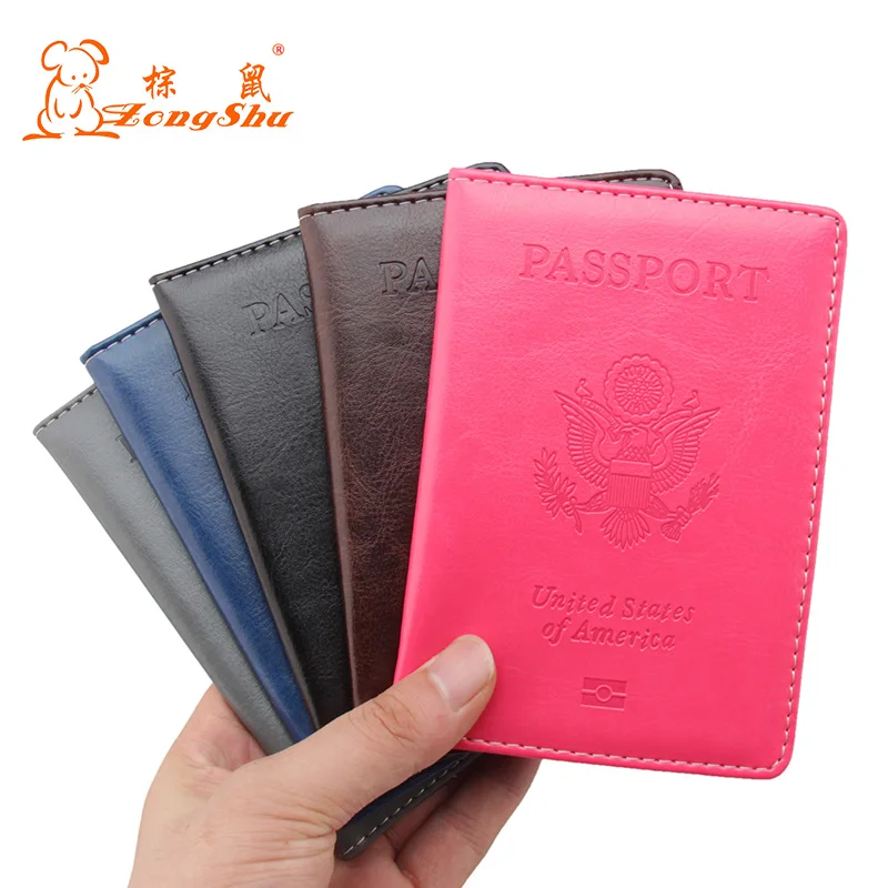 Buy The USA PU Leather Travel Passport Holder