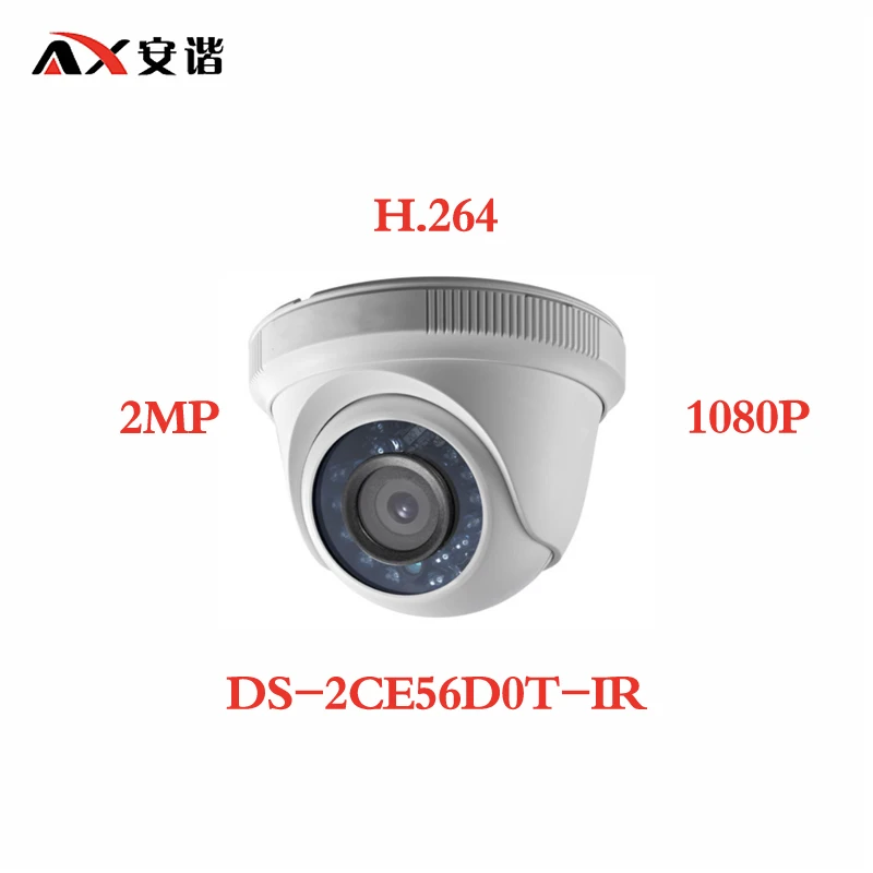 

ANXIE Hikvision DS-2CE56D0T-IR HD 1080P Indoor IR Turret TVI Camera IP66 Weatherproof IR 20m 2MP CCTV TVI Camera H.264