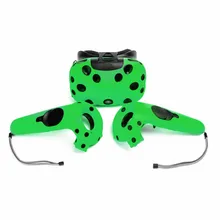 5Set Silicone Case Cover for VIVE VR Virtual Reality Headset Green