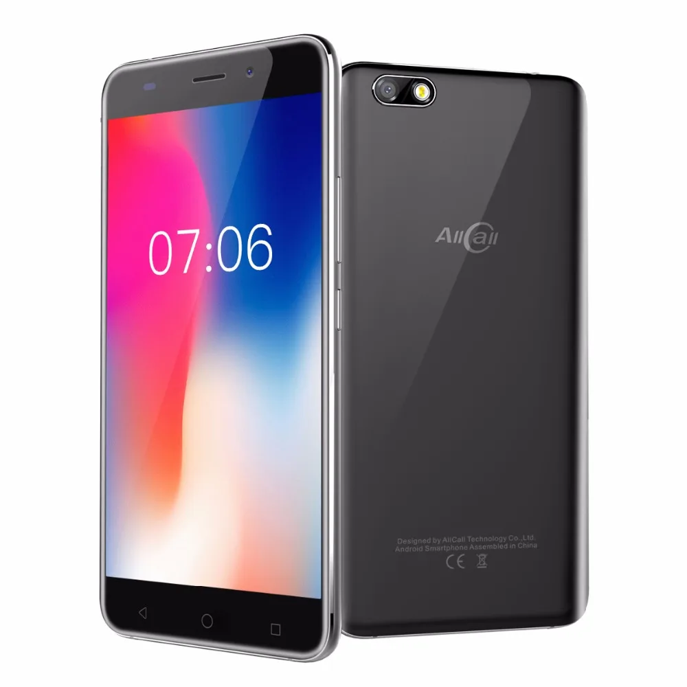 AllCall Мадрид 5 &quotHD 3g мобильный телефон MTK6580A четырехъядерный Android 7 0 1 Гб ram 8 rom 8MP + 2MP