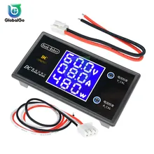 DC 100V 50V 0-10A 0-5A LCD Digital Voltmeter Ammeter Wattmeter Home Car Voltage Volt Current Power Tester Meter Detector sr5100 ss510 5a 100v do 214aa