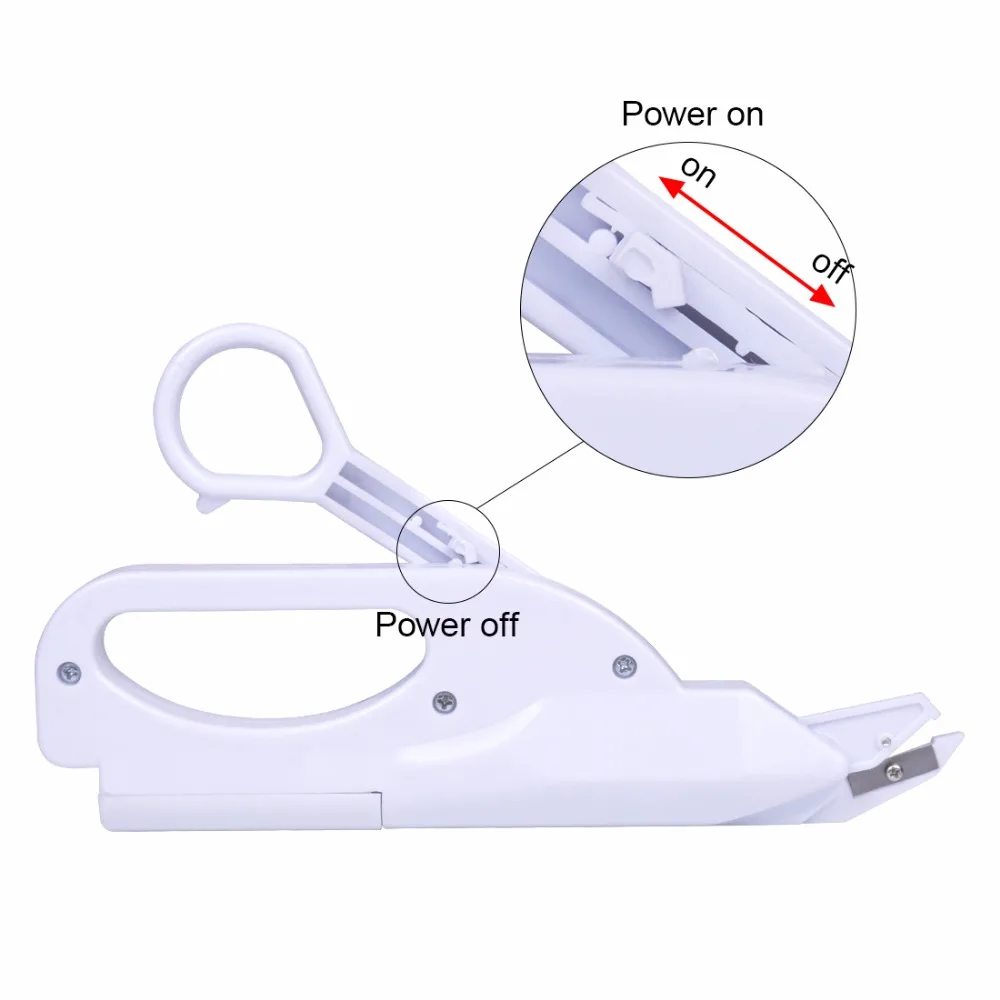 Многофункциональные ручные электрические автоматические ножницы, безопасные ручные электрические швейные ножницы на батарейках
