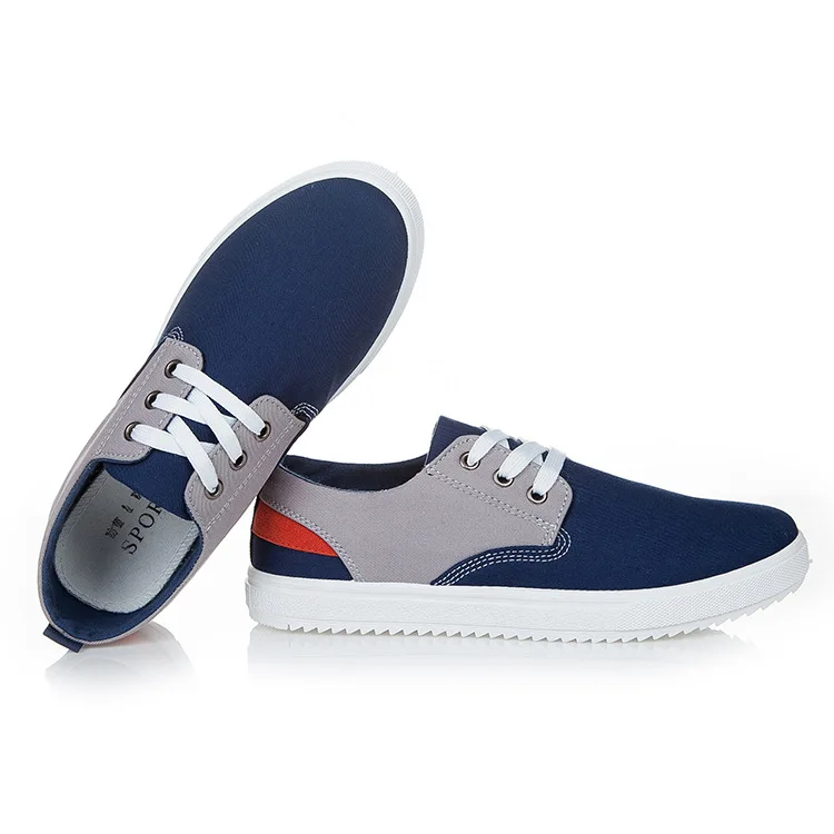 Comprar Nuevos zapatos de lona de los zapatos ocasionales para los hombres Lace up transpirable moda cuero de la pu de los planos del otoño del verano de gamuza shoes717