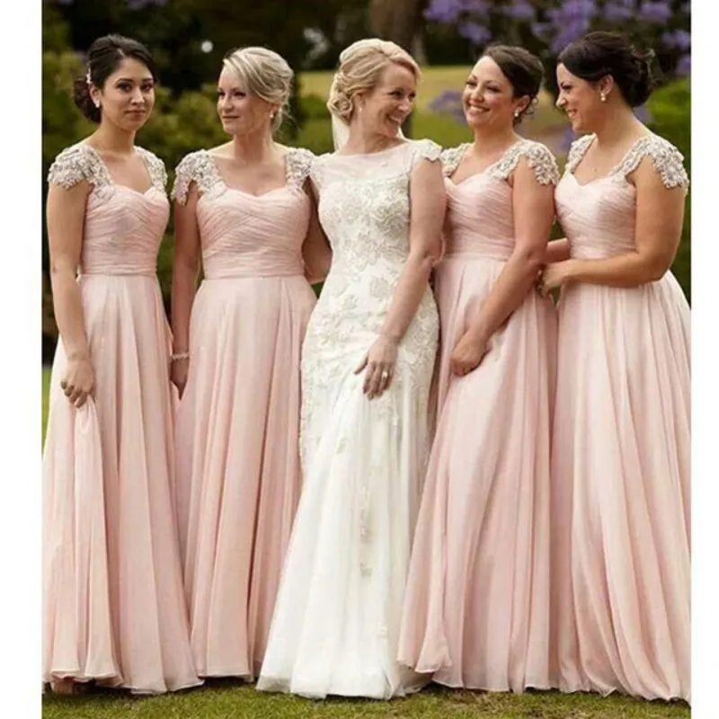 Blush Bridesmaid Dresses