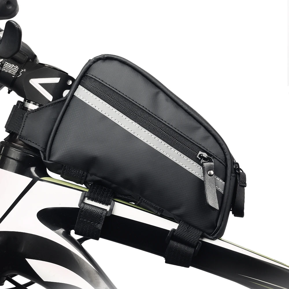 Bicycle Top Tube Bag Waterproof Cycling Front Frame Bag Large Capacity