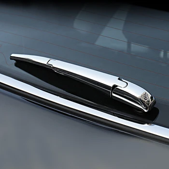 

ABS Chrome Accessories For Jeep Compass 2017 2018 Rear Windshield Window Wiper Molding Cover Kit Trim sticker 3 Pieces/Set