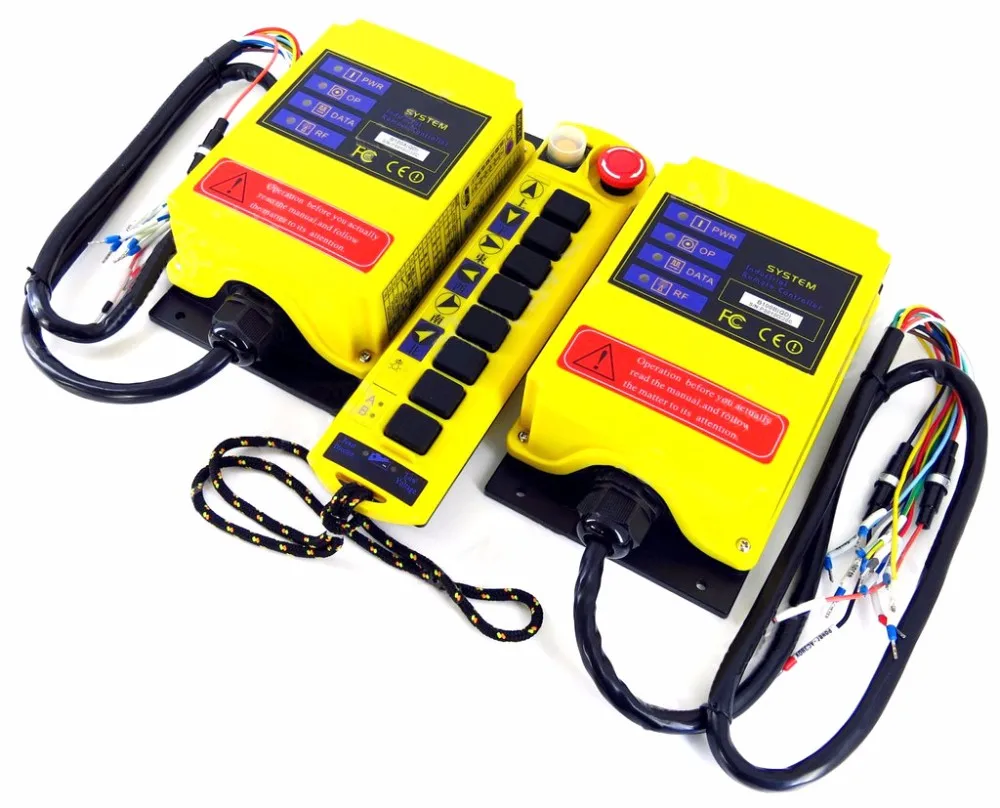 

B100AB (QD) dual beam crane crane industrial wireless remote Switch control of second received AC DC 2 receiver+ 1 transmitte