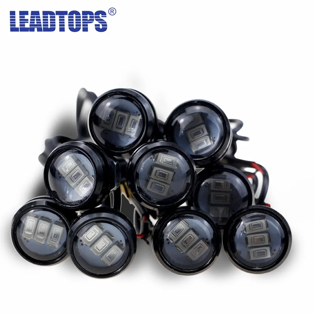 

LEADTOPS 1PCS Eagle Eye 3 SMD LED Daytime Running Light 2pcs/lot 12V 5730 Car Light Source Waterproof Parking Tail Light CE