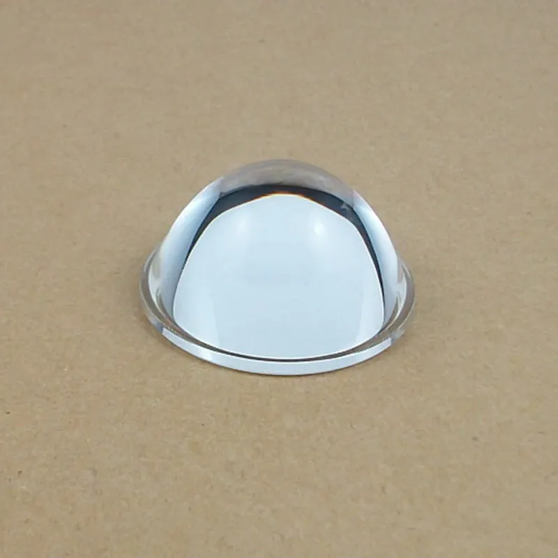 

2PCS 34mm Diameter Optical Glass Aspheric Focal Length 10mm LED Plano Convex Lens Height 21.2mm