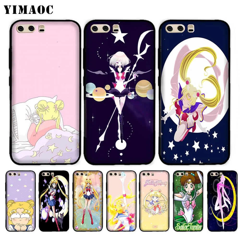

YIMAOC Sailor Moon Soft Case for Huawei P20 P30 Lite Mini Plus Pro P Smart 2019
