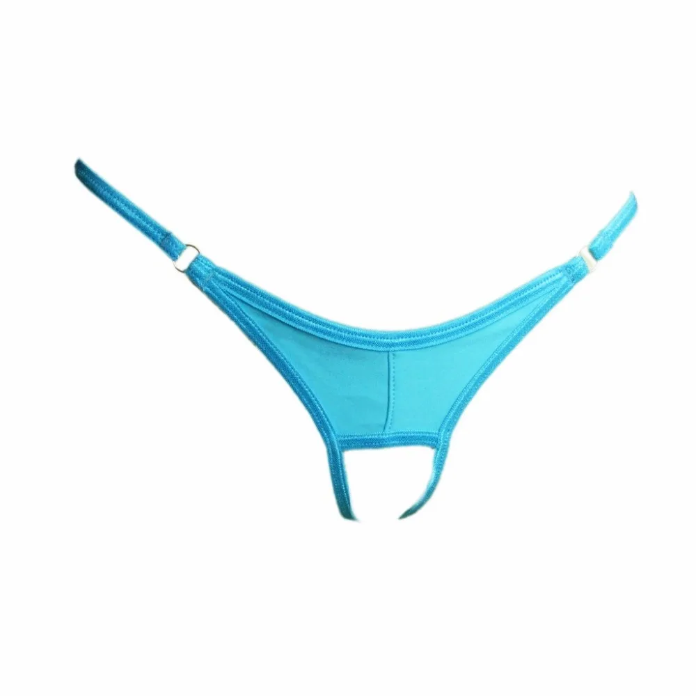 crotchless thong candy color women Sexy panties knickers beach Panties Bottoms Women Bikini sous vetement homme sexy Underwear