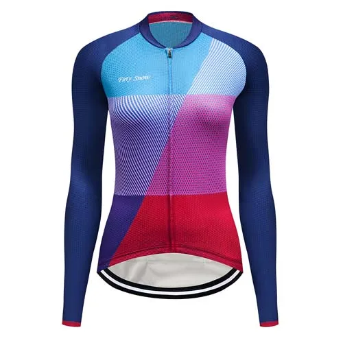 TELEYI, зимний комплект из Джерси для велосипеда, Женский термальный флисовый комплект одежды для велоспорта, одежда для горного велосипеда, одежда, платье, костюм для триатлона - Цвет: only jersey