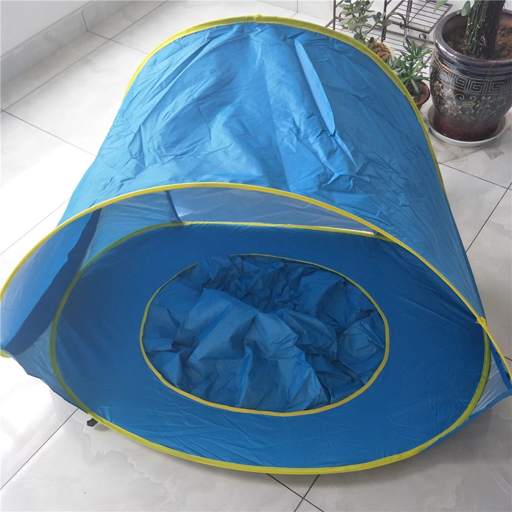 Pop Up Baby Beach Tent with Shade Pool UV Protection Canopy Sun Shelter Playhouse Hut for Infant Water Sand Toy 50+ UPF Portable