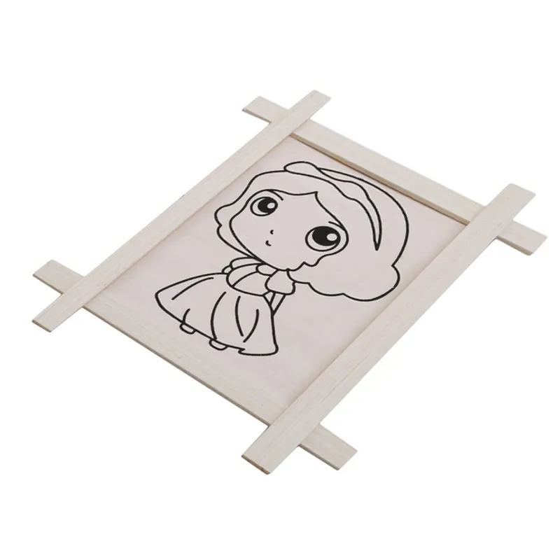 Деревянная доска для рисования Sketchpad Diy граффити детский сад руководство Раннее