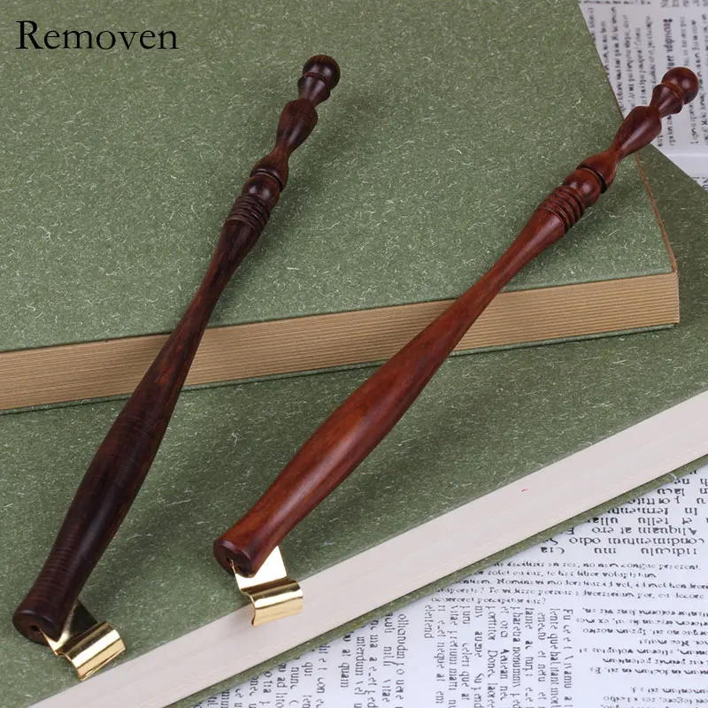 

English Calligraphy Wooden Dip Pen ERES Copperplate Script Cartoon Oblique Nib Holder Metal Flange Adjustable Retro Style Rose