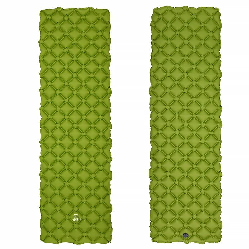 في الهواء الطلق نفخ فراش المشي التخييم حصيرة خفيفة الهواء حصيرة البيض عش شكل 1 شخص وسادة النوم بطانية حرارية 480g TPU