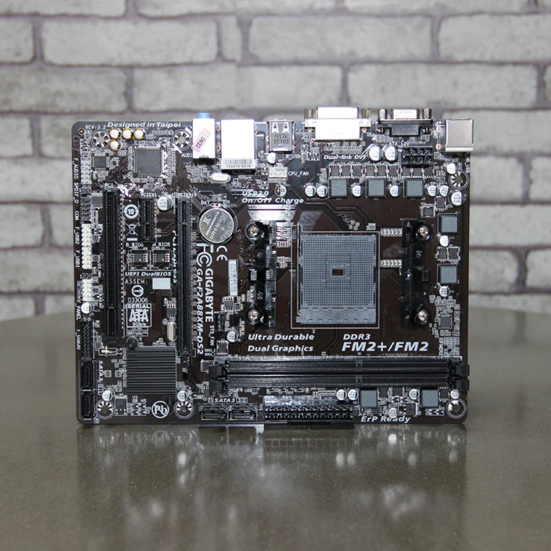 Оригинальная материнская плата для Gigabyte GA-F2A88XM-DS2 DDR3 Socket FM2 FM2+ 64 Гб A88X F2A88XM-DS2 настольная материнская плата