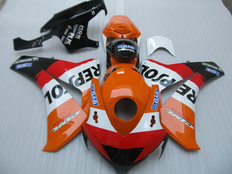 

Injection mold top selling fairings for Honda CBR1000RR 08 09 10 11 orange black fairing kit CBR 1000RR 2008-2011 HY05