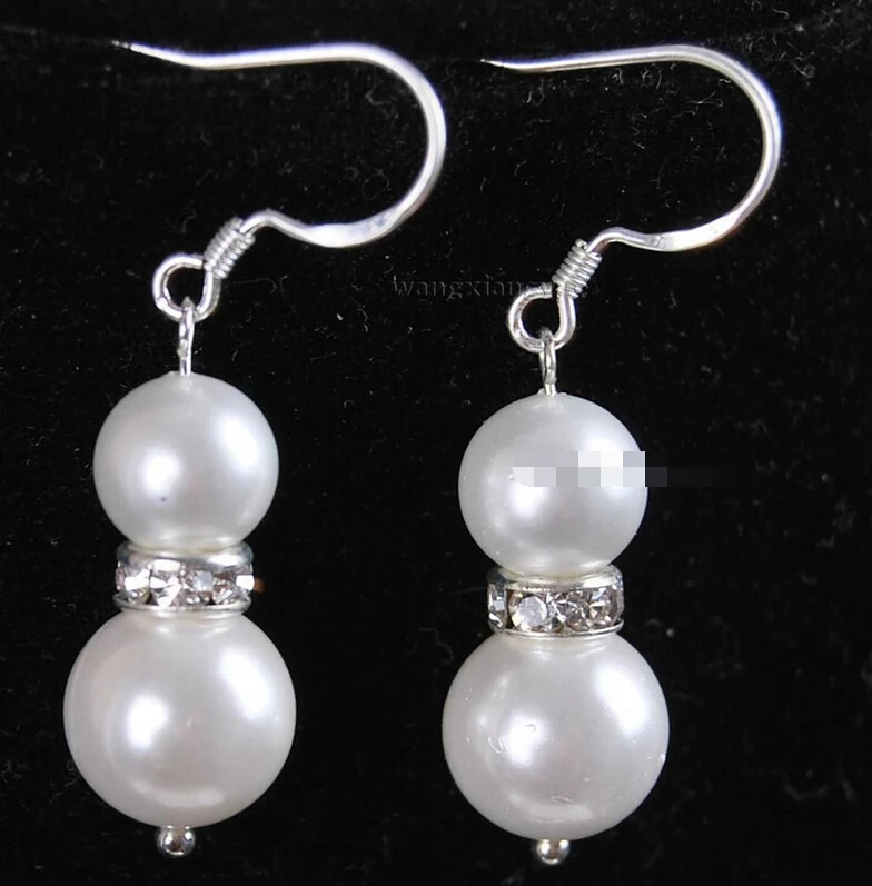 

1595 White South Sea Shell Pearl Earring