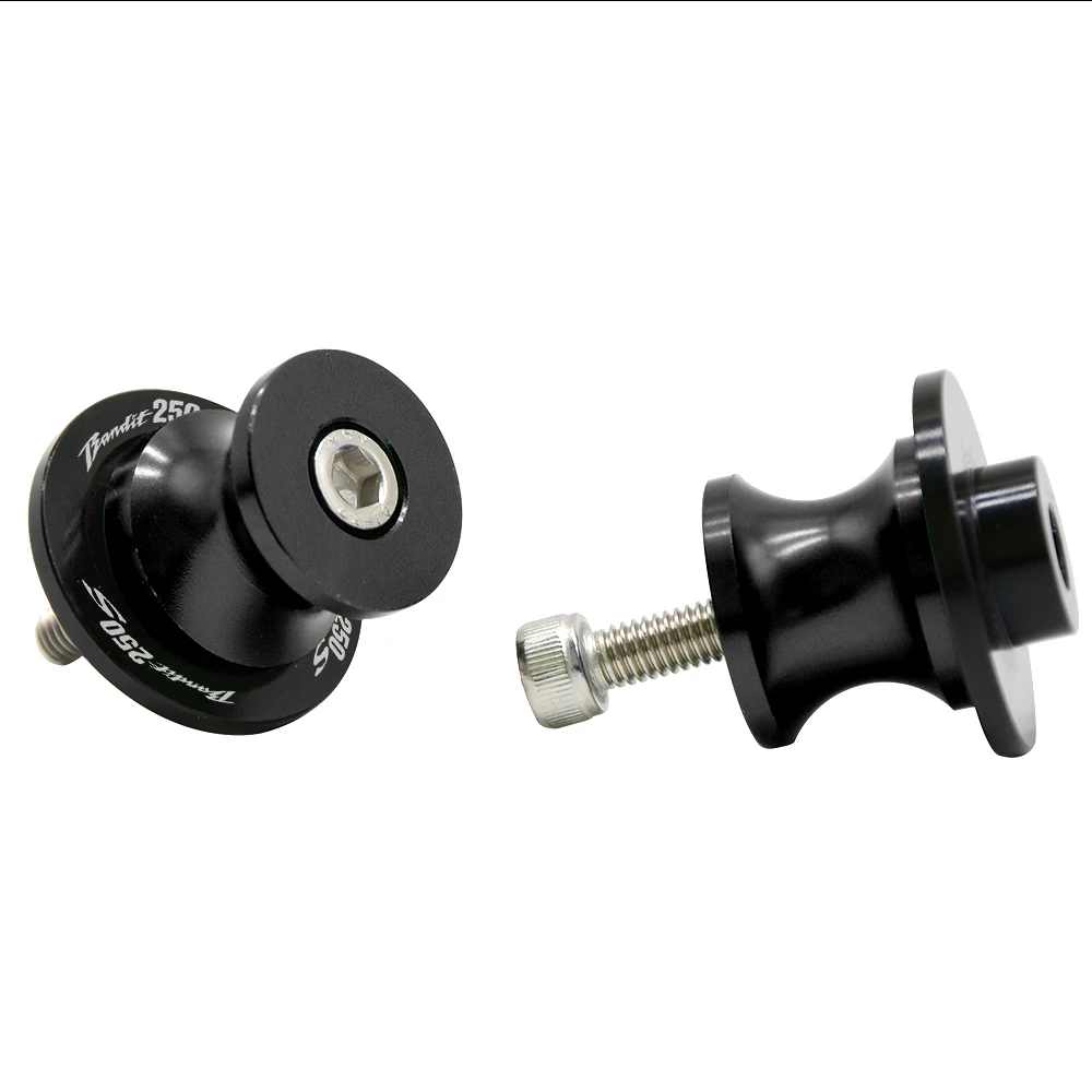 Black M10-Bandit250S Новые Алюминиевые Мотоциклетные аксессуары Tornillos маятник Слайдеры маятник Катушки для Suzuki Bandit 250 S bandit 250 s - Цвет: Black M10-Bandit250S