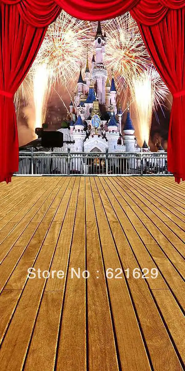 

Bright fireworks 10'x20' CP Computer-painted Scenic Photography Background Photo Studio Backdrop ZJZ-084