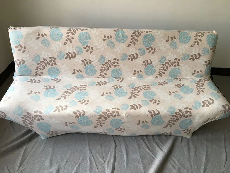 Современный без подлокотник Чехлы для диванов Многофункциональный sofa slipcover большой упругой Ткань анти-клещ 160-210 см синий Star диван кровать Чехлы для мангала - Цвет: 13