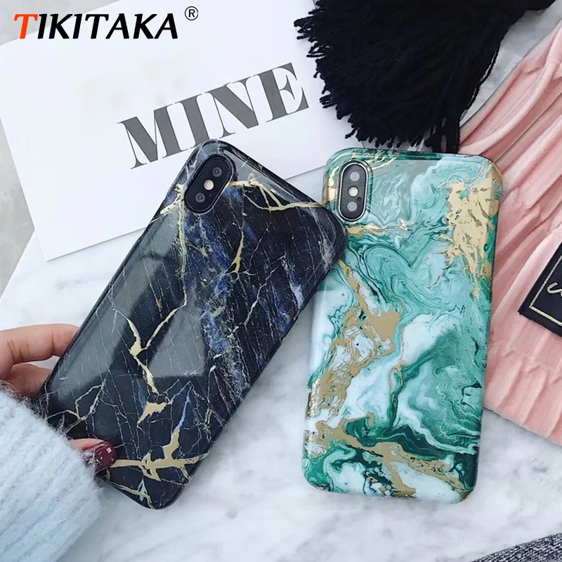 Роскошный зеленый черный мраморный чехол для телефона Iphone 12 11Pro Max X XR XS 7 8 6S Plus