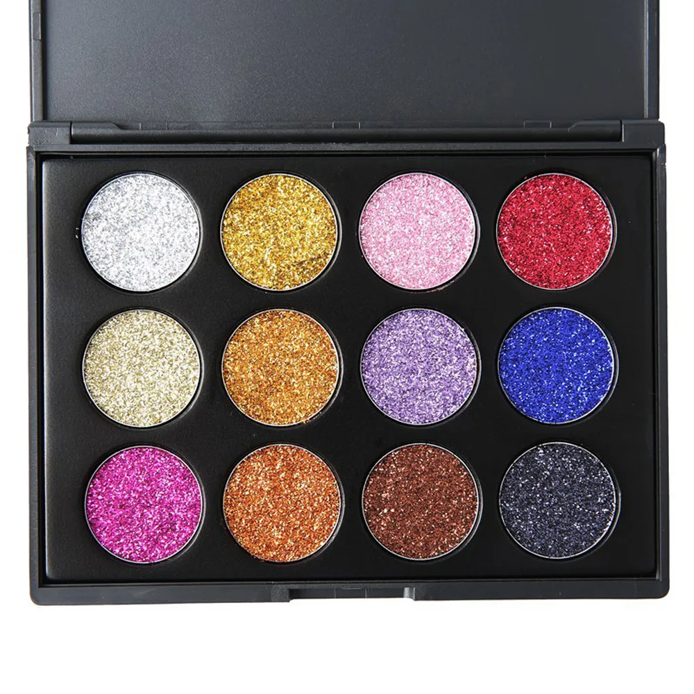 glitter eyeshadow make up palette glitter shades Shimmer Glitter Eye Shadow Powder Palette Matte Eyeshadow Cosmetic Makeup  #0.7