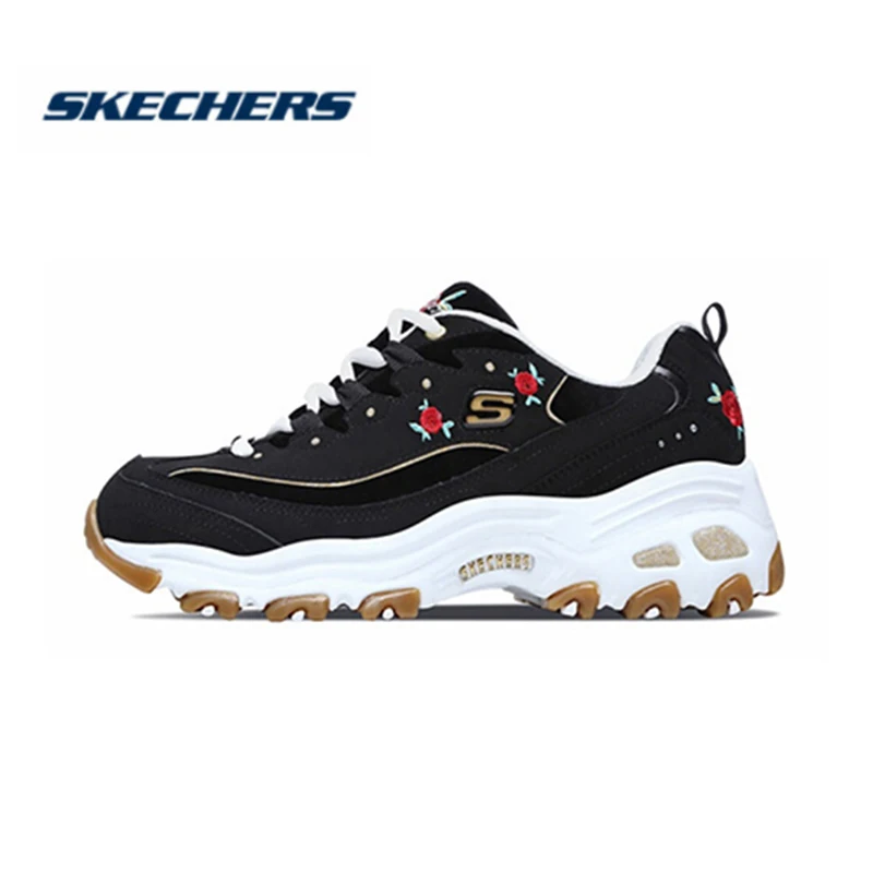 Zapatos Skechers mujer para zapatos de 2019 grados, zapatos informales transpirables para mujer, zapatos de suela gruesa 13084-BKW AliExpress