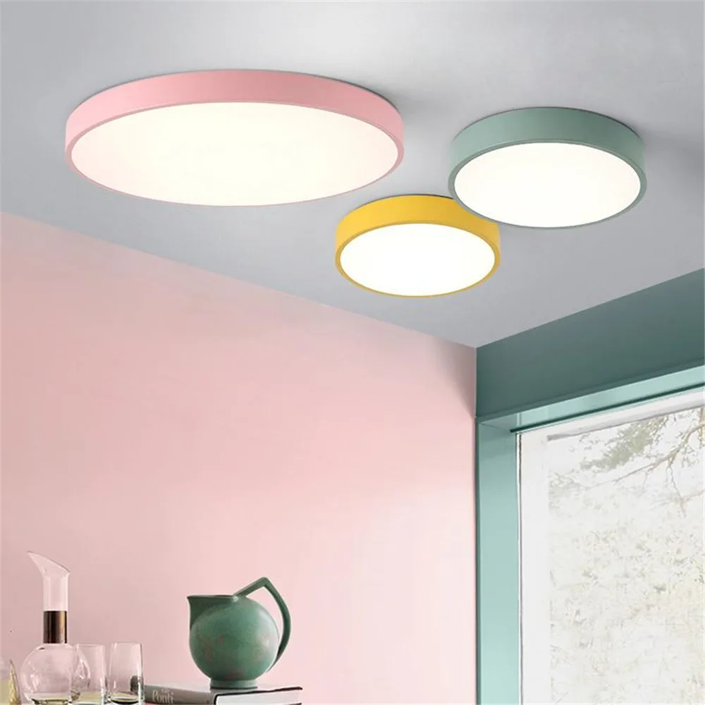 

Ultrathin LED modern ceiling light circular Iron Acrylic indoor lamp kitchen bed room porch decoration light fixture AC110-265V