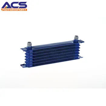 

Universal Blue Aluminum 7 Row An-10an Universal Engine Transmission Oil Cooler Trust Rear-Differentials
