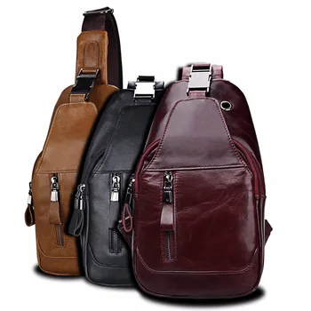

Swdvogan 2018 Genuine Leather Men Messenger Bag Casual Crossbody Bag Fashion Men's Handbag man chest bag Male Shoulder Bag