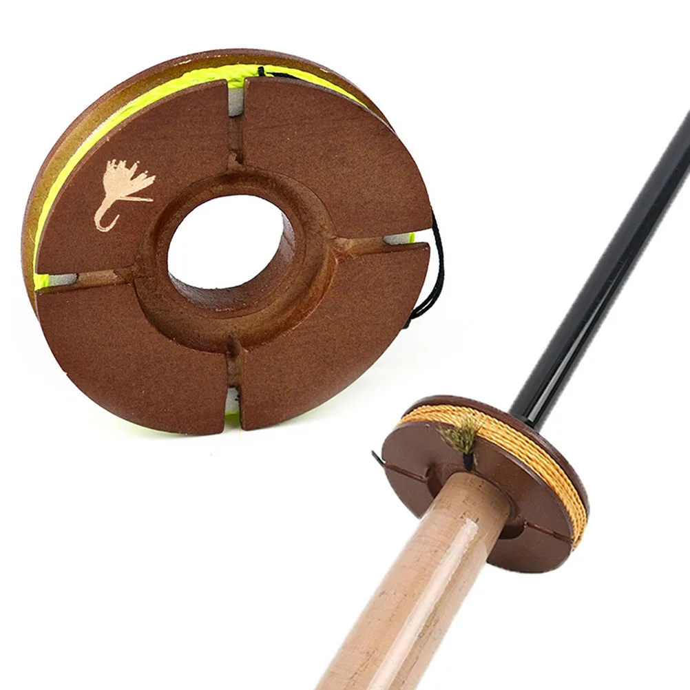 Marbit New Arrival Fly Line Wooden Line Holder Kit Fishing Line Tackle
