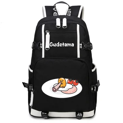 Gudetama рюкзак аниме косплей нейлоновая школьная сумка дорожные сумки|nylon school