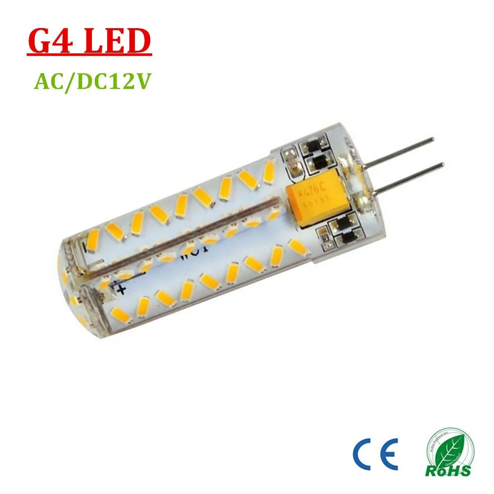 50 упак. 4 Вт AC/DC12V 500lm яркий G4 лампы светодиодные фонари 81led SMD3014 g4 База светодиодные лампы не затемнения 50 Вт лампа накаливания эквивалент