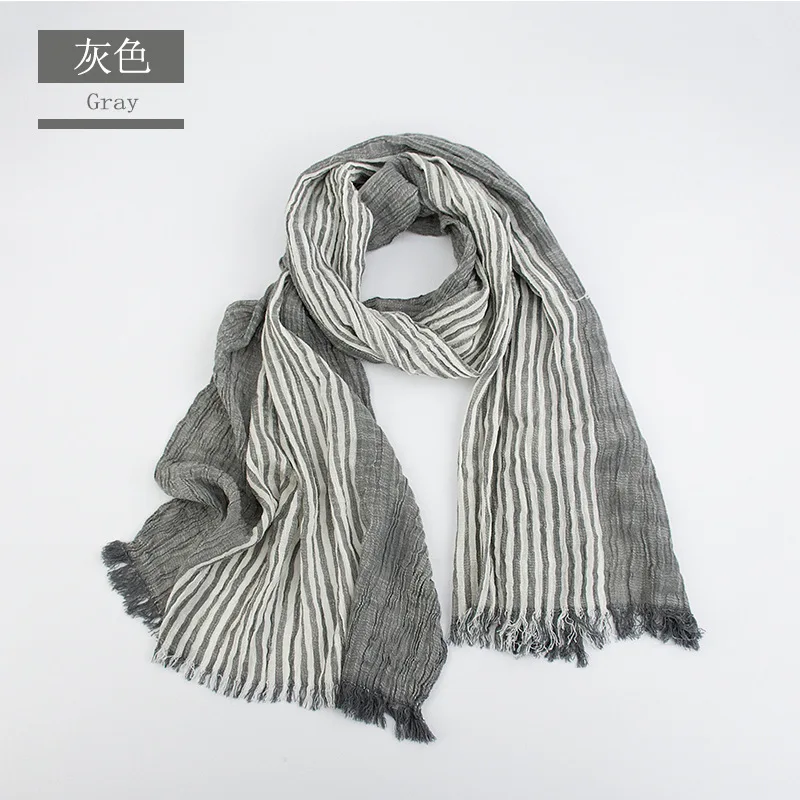 RL029GRAY Брендовый зимний шарф для мужчин теплый мягкий с кисточками Bufandas Cachecol серый клетчатый тканый сморщенный хлопковый мужской шарф - Цвет: RL029GRAY