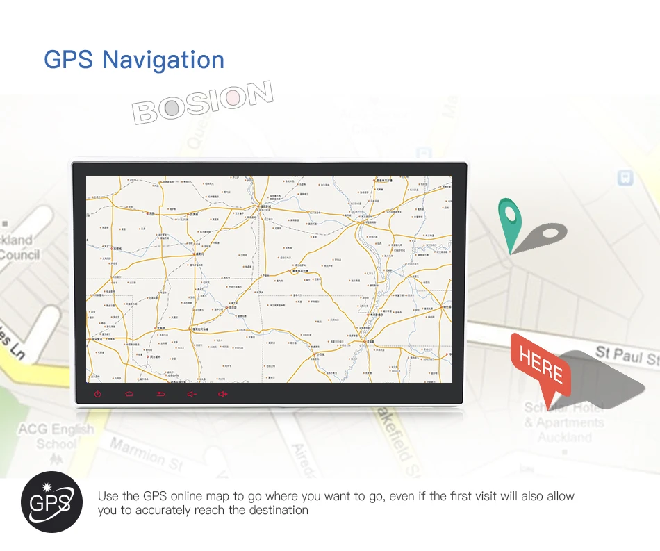 Top Bosion Android 9.0 Octa Core 10.1 inch Double 2 din Car GPS DVD Player with BT WIFI DAB+ radio Stereo 2din Car Radio Multimedia 9