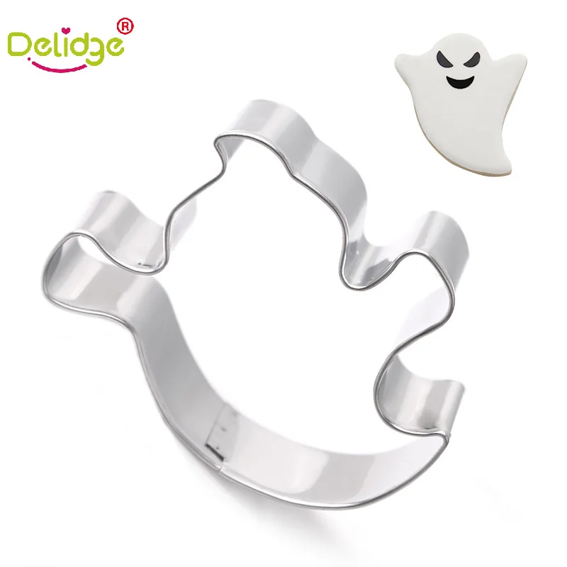 

Delidge 1pc Halloween Ghost Cookie Cutter Mold 3d Sugarcraft Biscuit Fondant Cake Baking Mold Diy Party Cake Decorating Tools