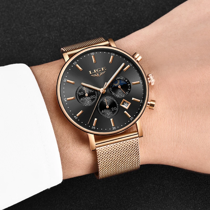 Valentine's Day Present Clock Women LIGE Watch Business Quartz Watches Ladies Top Brand Luxury Watch Female Girl Wrist Watch Valentine's Day Present Clock Women LIGE Watch Business Quartz Watches Ladies Top Brand Luxury Watch Female Girl Wrist Watch