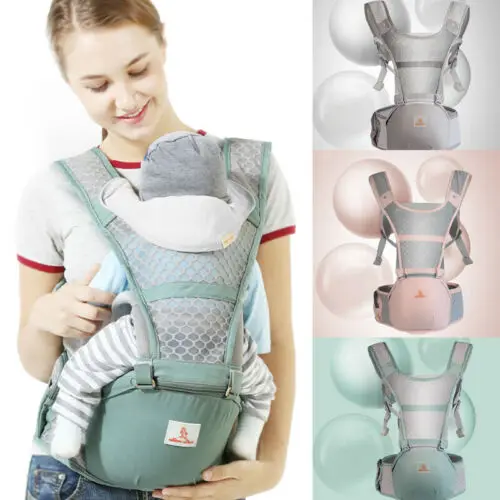 Регулируемая Младенческая эргорюкзак дышащая Обёрточная бумага слинг-рюкзак гибкие детский Хипсит Sling фронтальная носителей 3C03