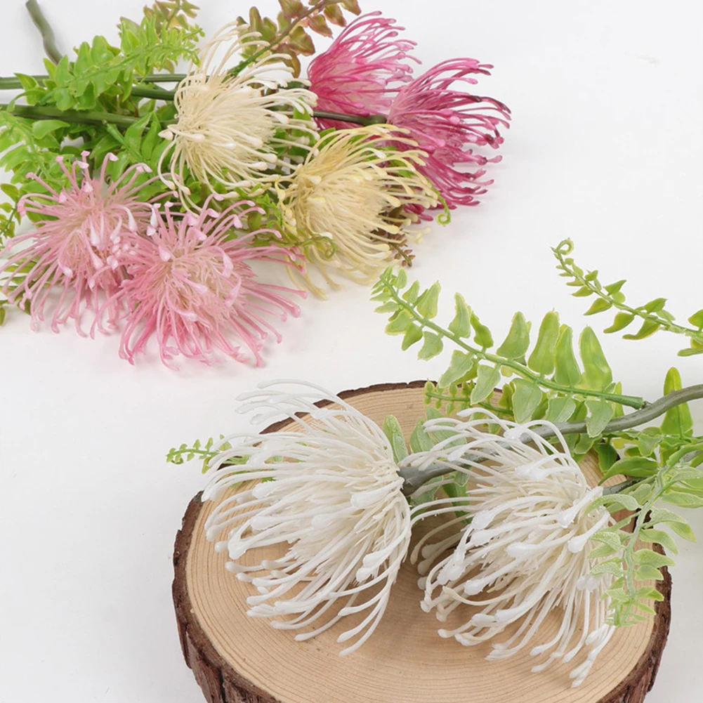 

Artificial Chrysanthemum Flower Branch Real Touch Fake Flowers for Wedding Party DIY Home Garden Decoration Florals