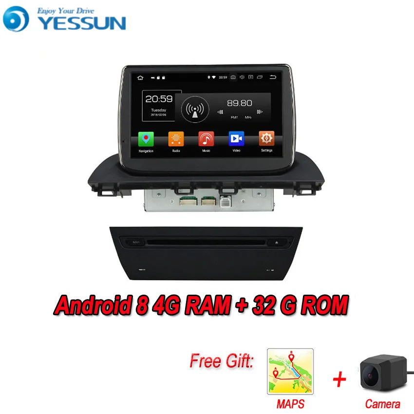 ##BUY YESSUN Android 8.0 4G RAM For Mazda3 Alexla 2014 Car Navigation GPS Multimedia Player mirror link Radio Touch Screen Autoradio