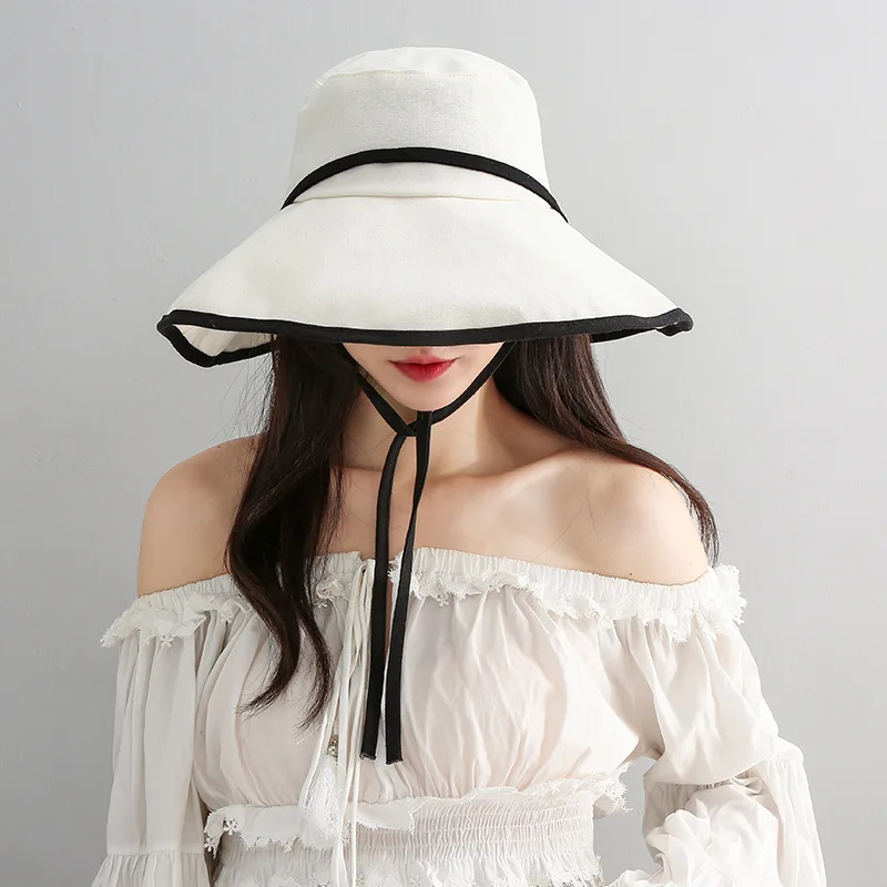 kate spade bucket hat Women K POP Fashion Yellow Outdoor Bucket Hat Solid Traveling Round Safari Hats And Caps Tie Belt Panaman Winter Hat YY150 best bucket hats