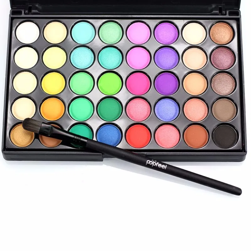 Косметика для лица макияж натуральные матовые тени для век Pallete Brighten мерцающие тени для век палитра для макияжа инструмент 40 цветов/набор дропшиппинг