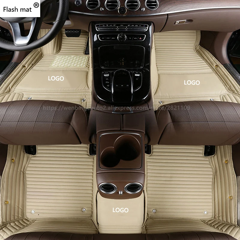 Flash mat Logo tapetes de carro para Volvo C30 S40 S60 S60L S80 S80L ...